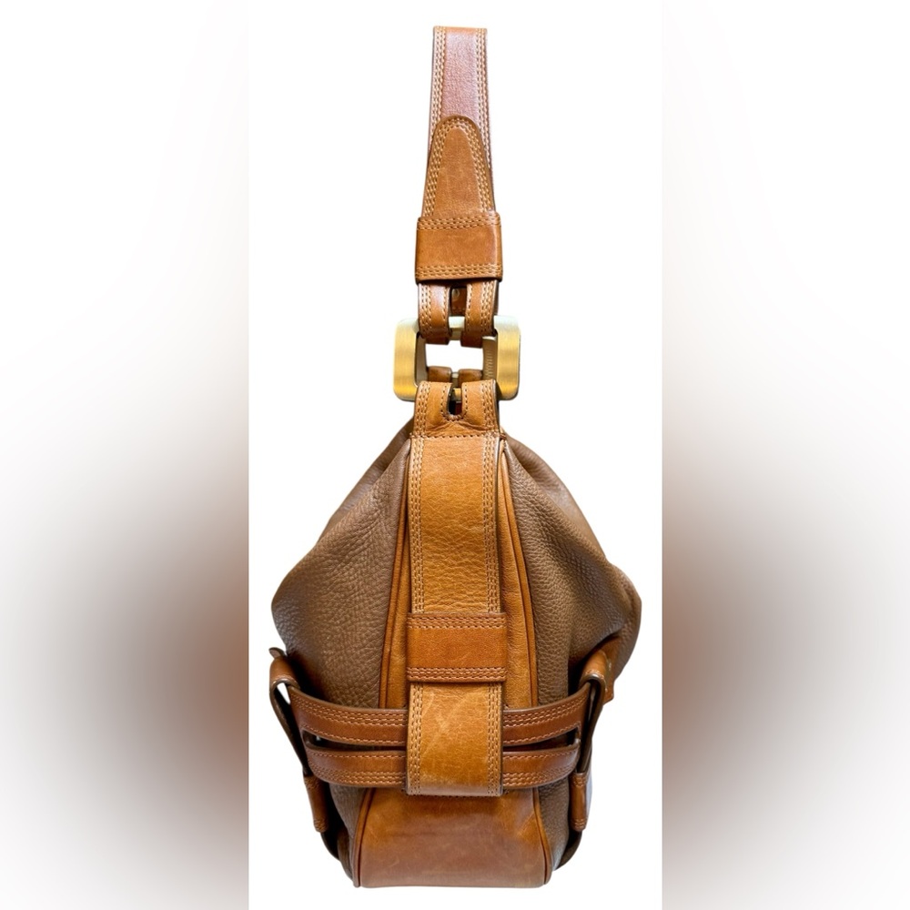 Michael Kors Two-Tone Leather Hobo Shoulder Bag - Picture 3 of 14
